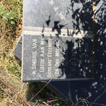 LINDE Serah, v.d. 1924-1966