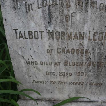 LEONARD Talbot Norman -1937