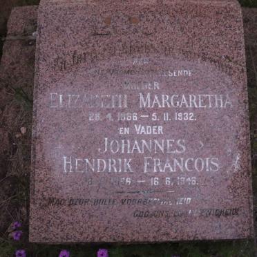 LOUW Johannes Hendrik Francois 1866-1946 &amp; Elizabeth Margaretha 1866-1932