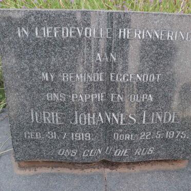 LINDE Jurie Johannes 1919-1975 &amp; Elizabeth Magdalena 1919-1985