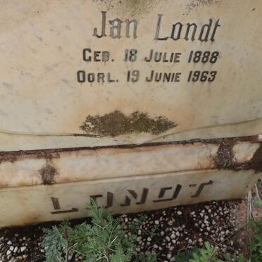LONDT Jan 1888-1963 &amp; Jacoba Hermina NIENABER 1890-1939