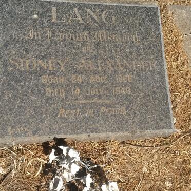 LANG Stoney Alexander 1886-1949