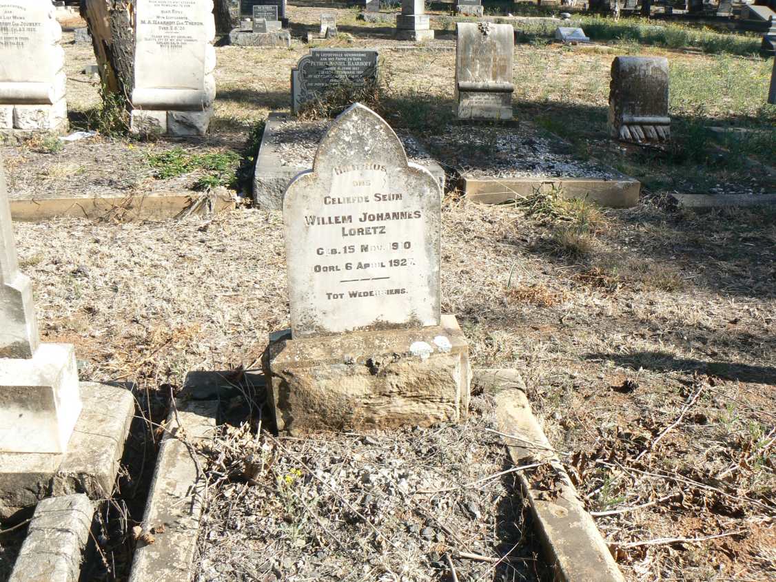 LORETZ Willem Johannes 1910-1927