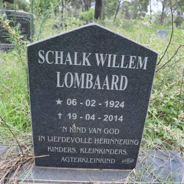 LOMBAARD Schalk Willem 1924-2014