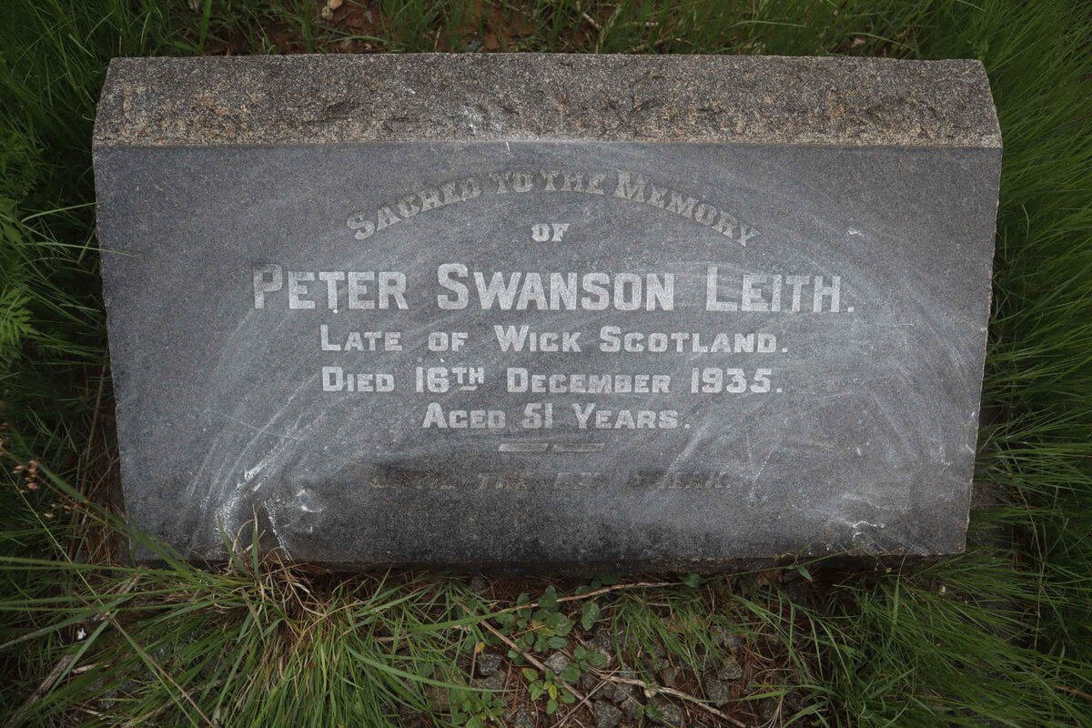 LEITH Peter Swanson -1935