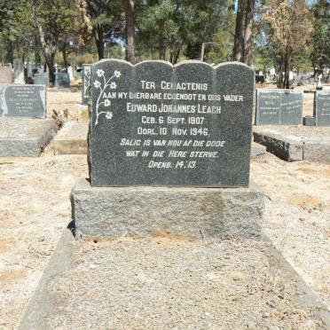 LEACH Edward Johannes 1907-1946