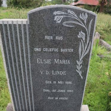LINDE Elsie Maria, v.d. 1886-1957