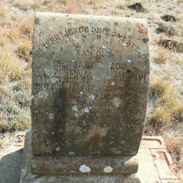 MERWE Cateriena J.J., v.d. nee FICH 1866-19??
