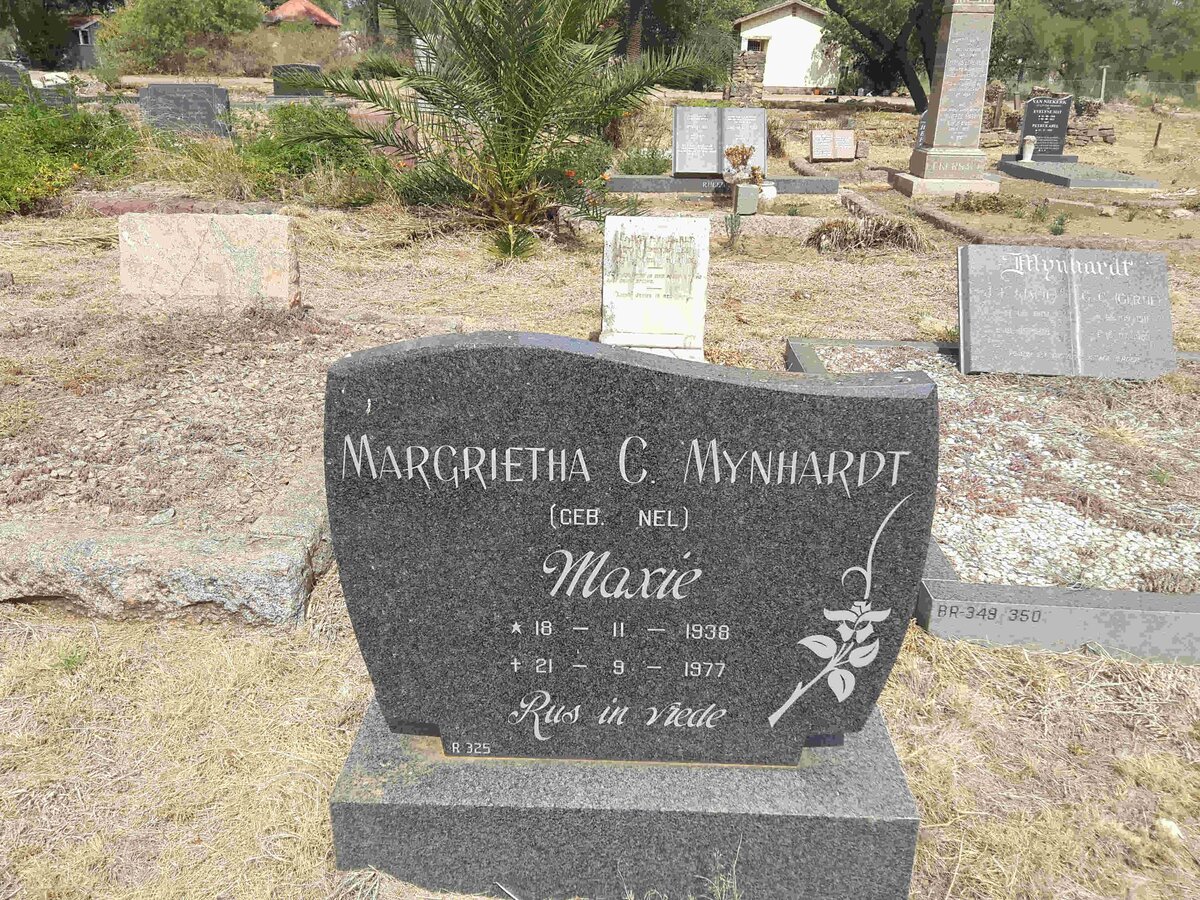 MYNHARDT Magrietha C. nee NEL 1938-1977