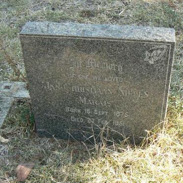 MARAIS Jan Christiaan Nielen 1875-1951