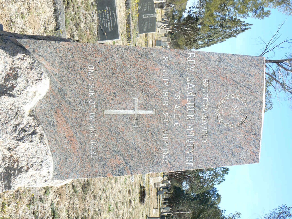 McINTYRE Roy Cameron 1926-1945