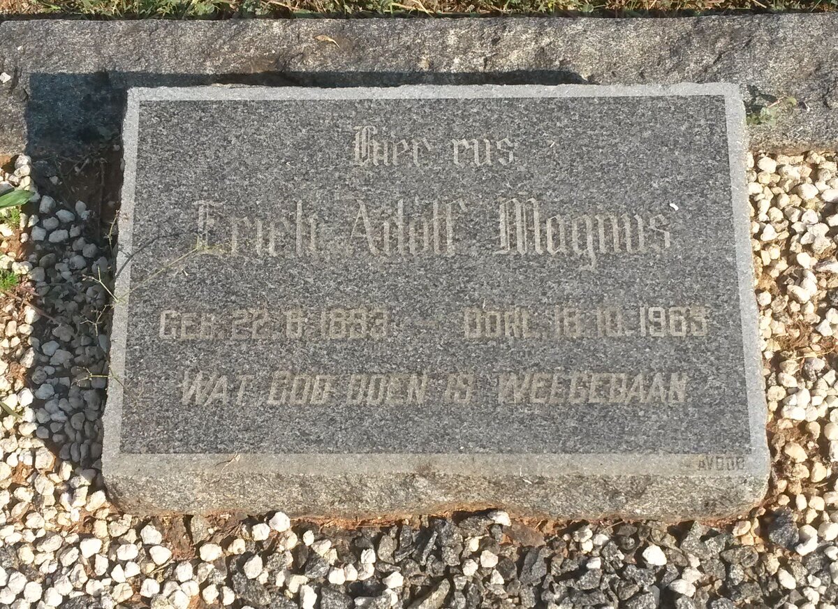 MAGNUS Erich Adolf 1893-1963