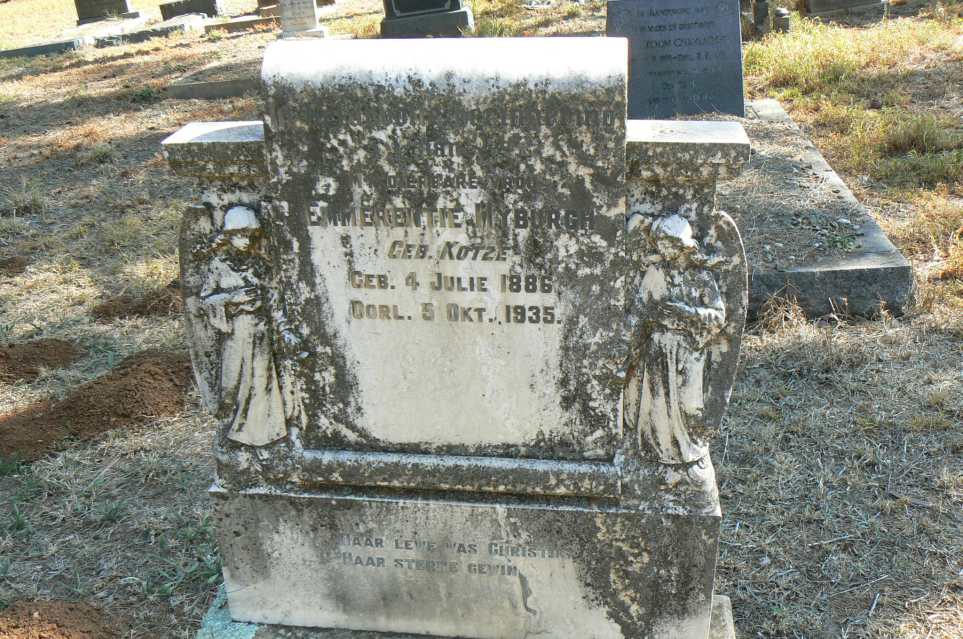 MYBURGH Emmerentie nee KOTZE 1886-1935