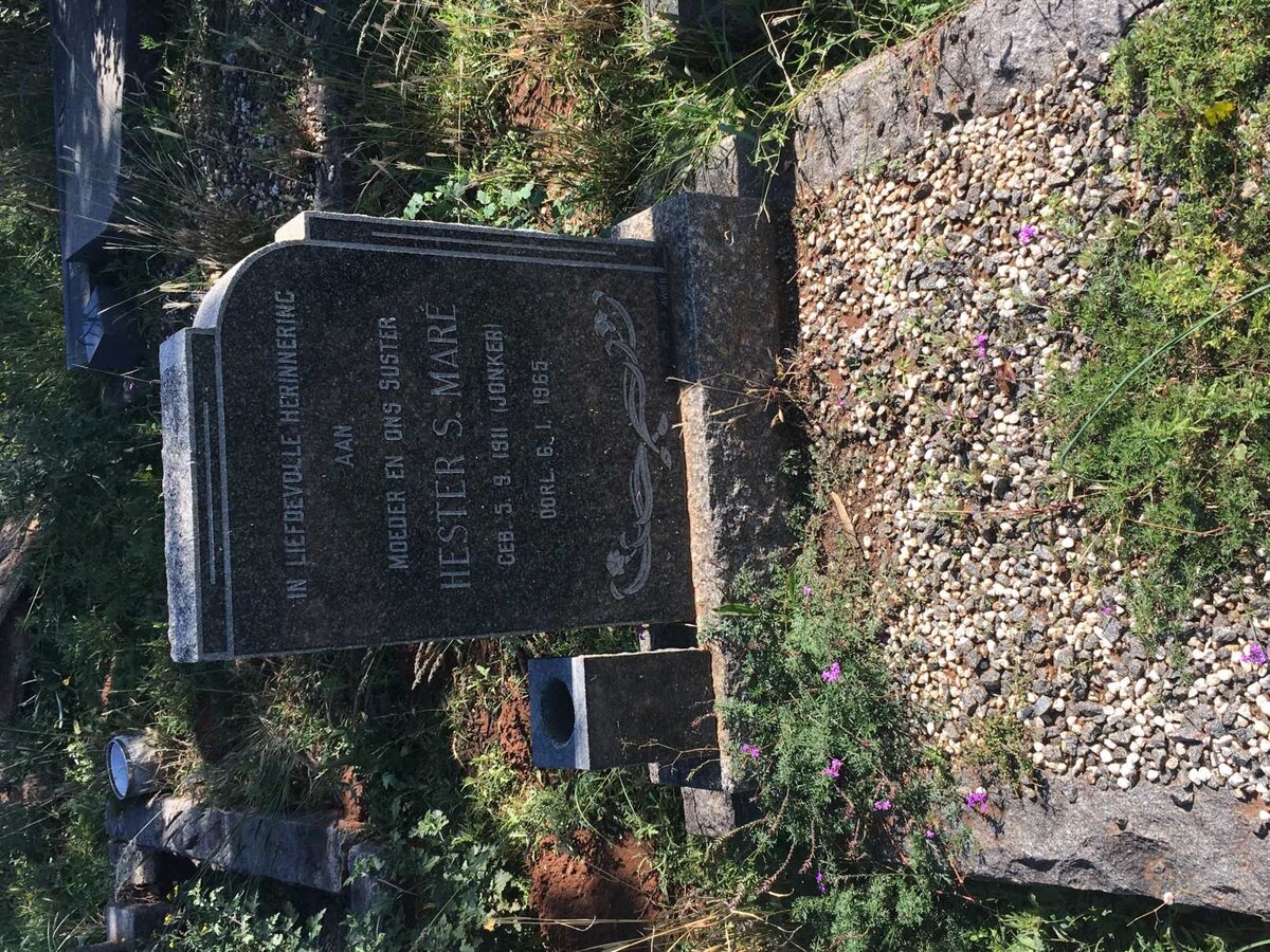 MARE Hester S. nee JONKER 1911-1965