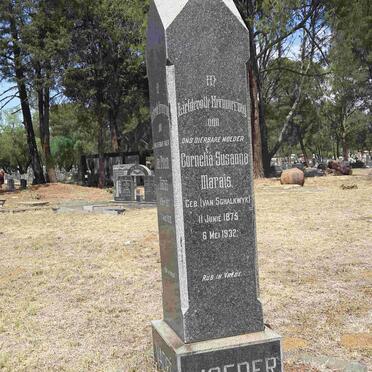 MARAIS Cornelia Susanna nee VAN SCHALKWYK 1875-1932