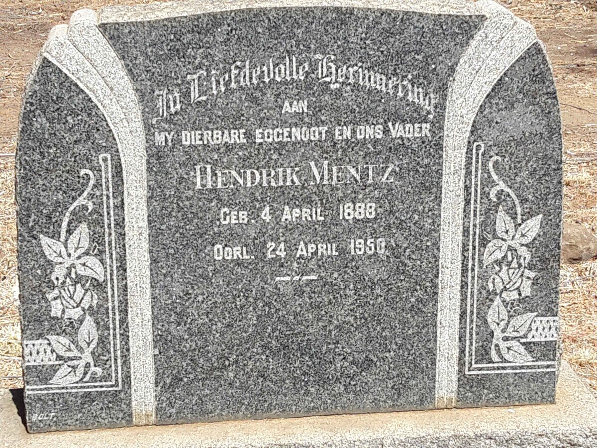 MENTZ Hendrik 1888-1950