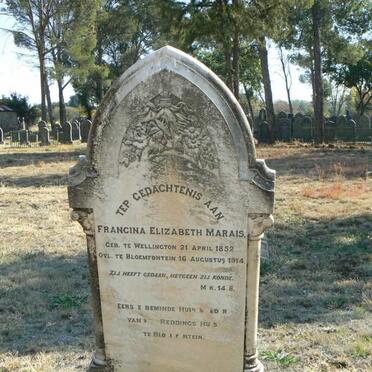MARAIS Francina Elizabeth 1852-1914