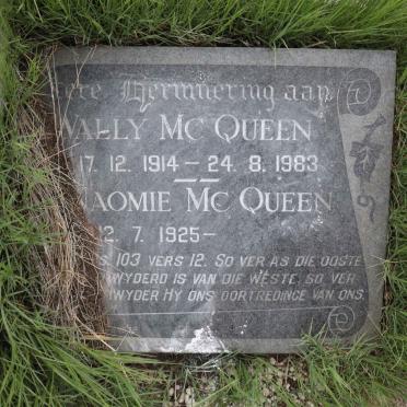 MCQUEEN Wally 1914-1983 &amp; Naomie 1925-