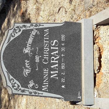 MARAIS Minnie Christina 1913-1990