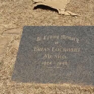 MUNRO Brian Lockhart 1924-1949
