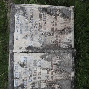 MYBURG Johannes Martienus 1864-1932 &amp; Anna Cecilia Sophia SMIT 1868-1932