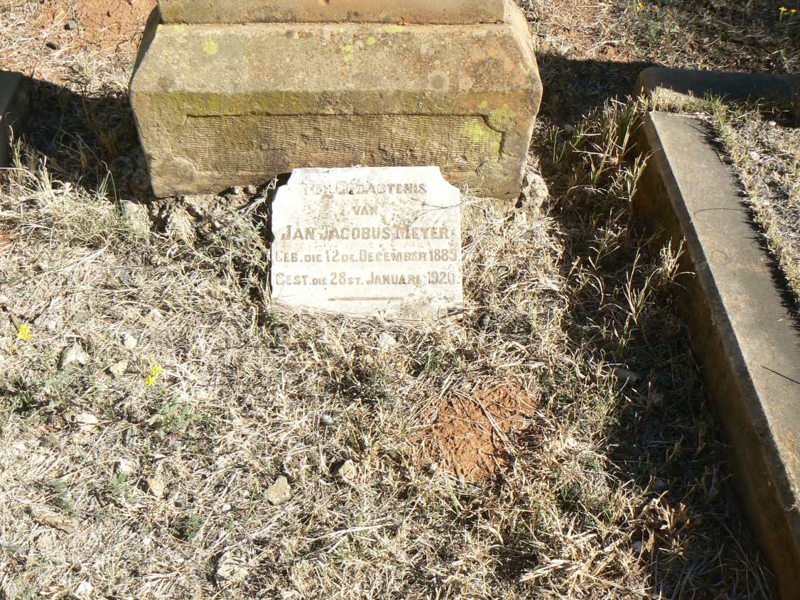 MEYER Jan Jacobus 1885-1920