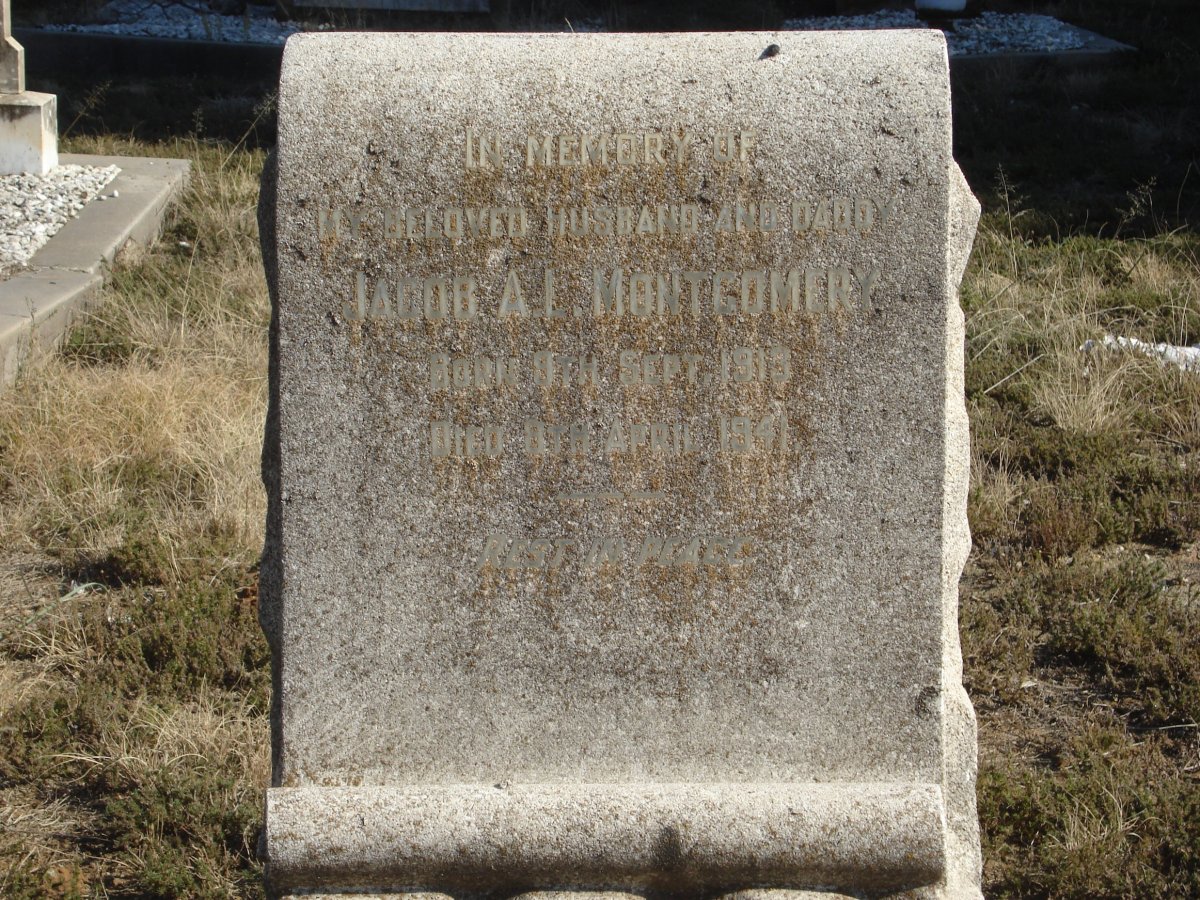 MONTGOMERY Jacob A.L. 1913-1941