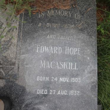 MACASKILL Edward Hope 1903-1952