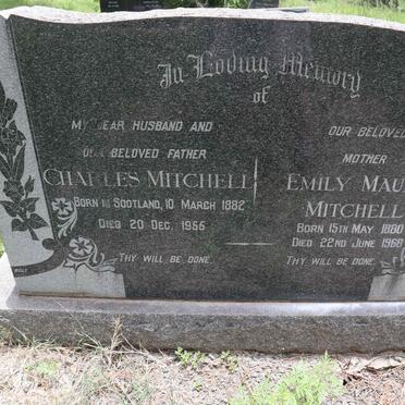 MITCHELL Charles 1882-1955 &amp; Emily Maude 1880-1968