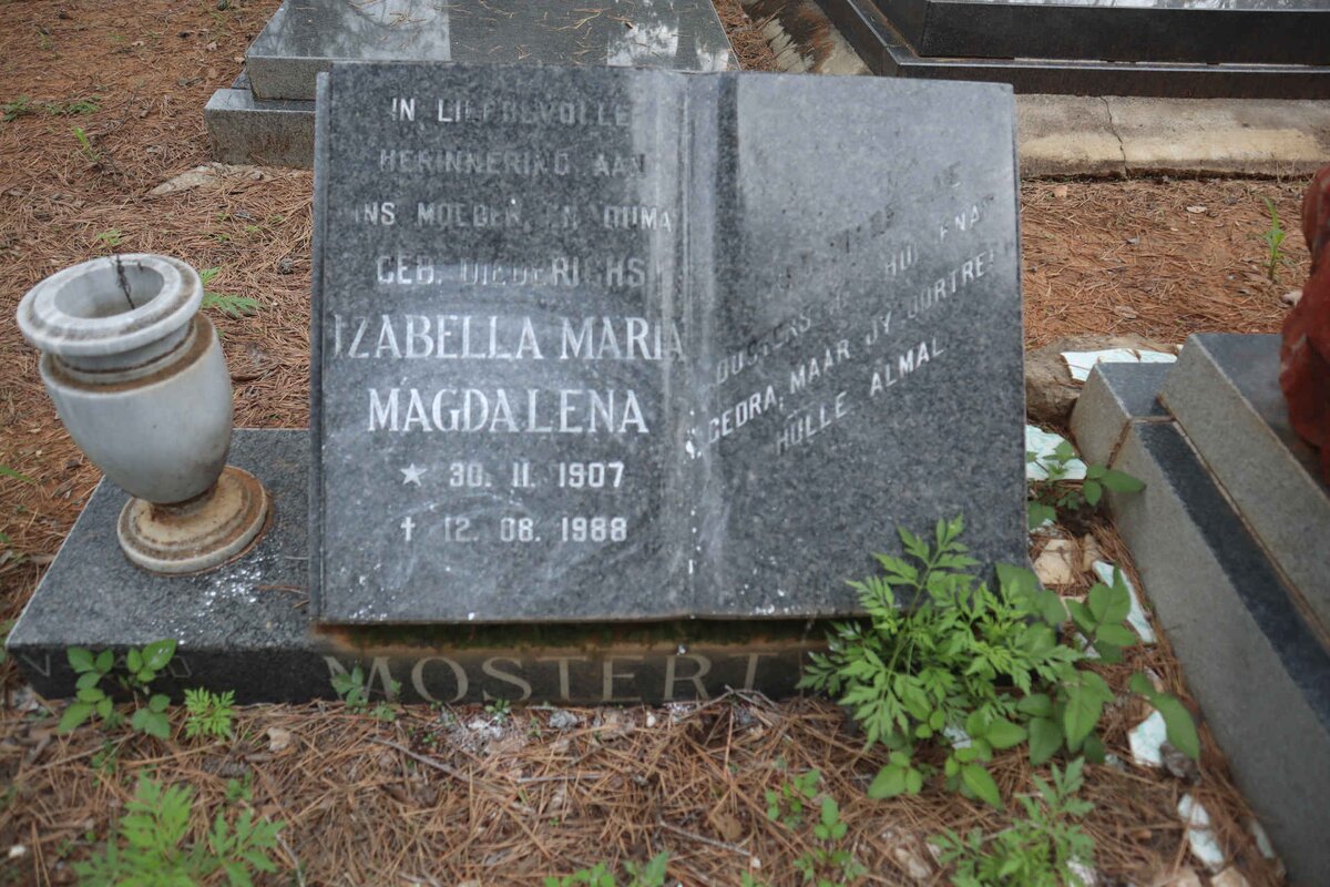MOSTERT Izabella Maria Magdalena 1907-1988