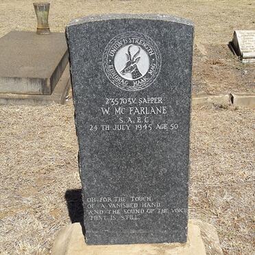 Mc FARLANE W. -1945