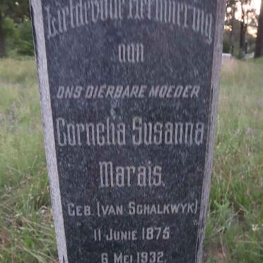 MARAIS Cornelia Susanna nee VAN SCHALKWYK 1875-1932