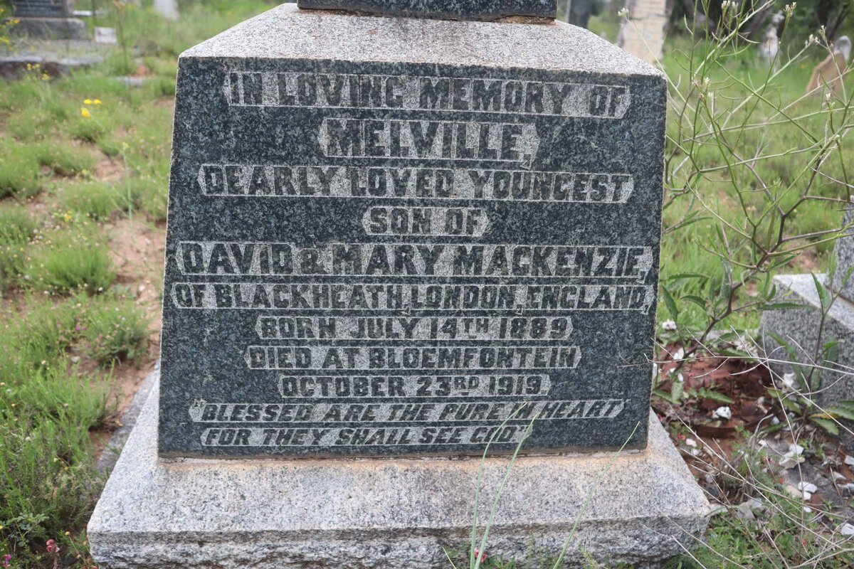 MACKENZIE Melville 1889-1919