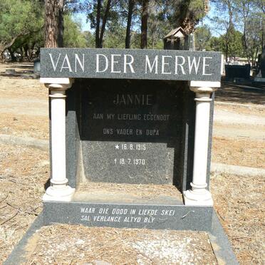 MERWE Jannie, van der 1915-1970