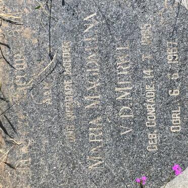 MERWE Maria Magdalena, v.d. nee CONRADIE 1895-1967