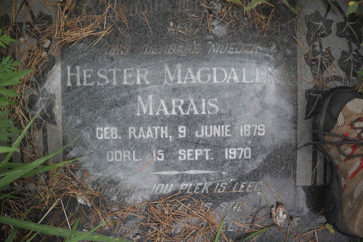 MARAIS Hester Magdalena nee RAATH 1879-1970