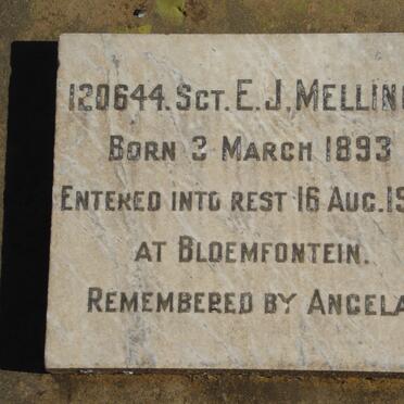 MELLINGS E.J. 1893-1942