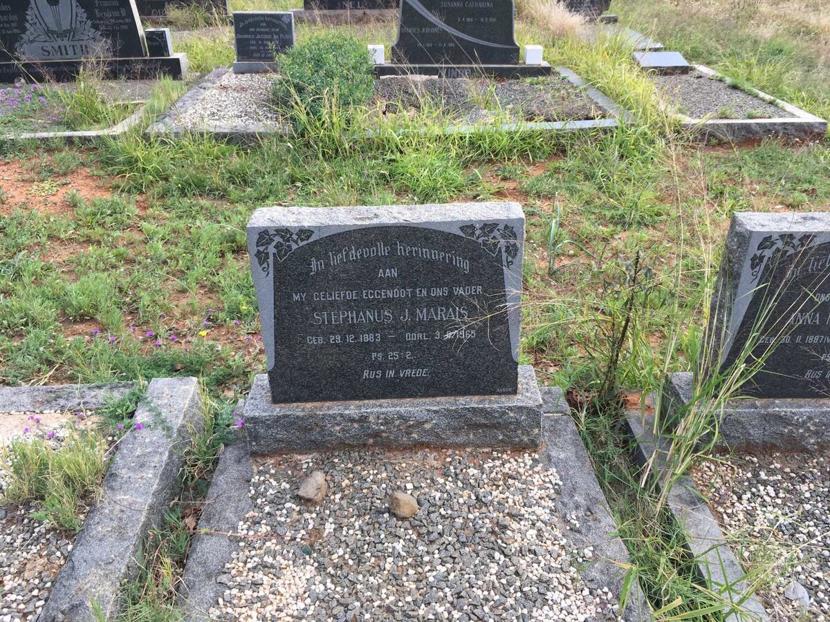 MARAIS Stephanus J. 1883-1965