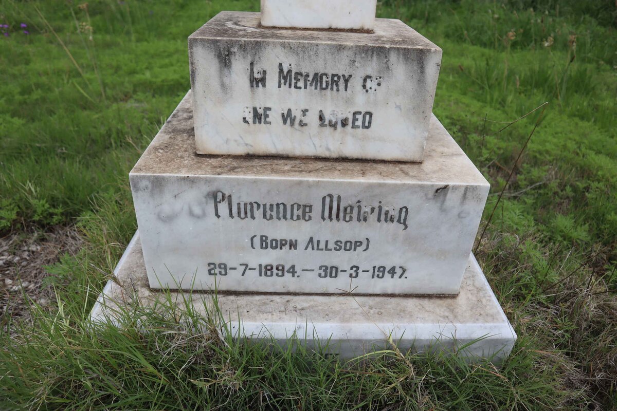 MEIRING Florence nee ALLSOP 1894-1947