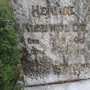 NIEUWOUDT Hennie 1922-1932