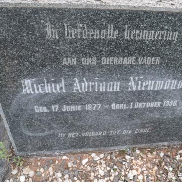 NIEUWOUDT Michiel Adriaan 1877-1950