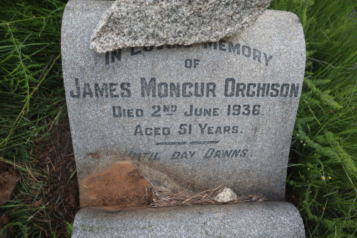 ORCHISON James Moncur -1936