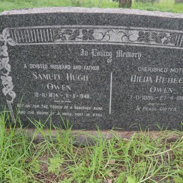 OWEN Samuel Hugh 1874-1949 &amp; Hilda Rebecca 1885-1967