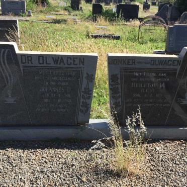 OLWAGEN Johannes D. 1901-1965 &amp; Heiletje M. JONKER voorheen OLWAGEN -1977