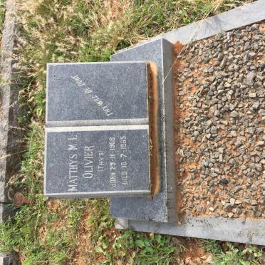 OLIVIER Matthys M.L. 1908-1965