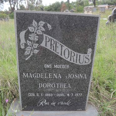 PRETORIUS Magdelena Josina Dorothea 1883-1977