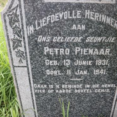 PIENAAR Petro 1931-1941