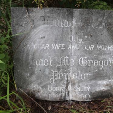 PRINSLOO Janet Mcgregor nee O'EHLEY 1907-1950