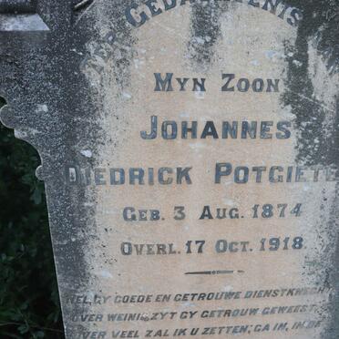 POTGIETER Johannes Diedrick 1874-1918
