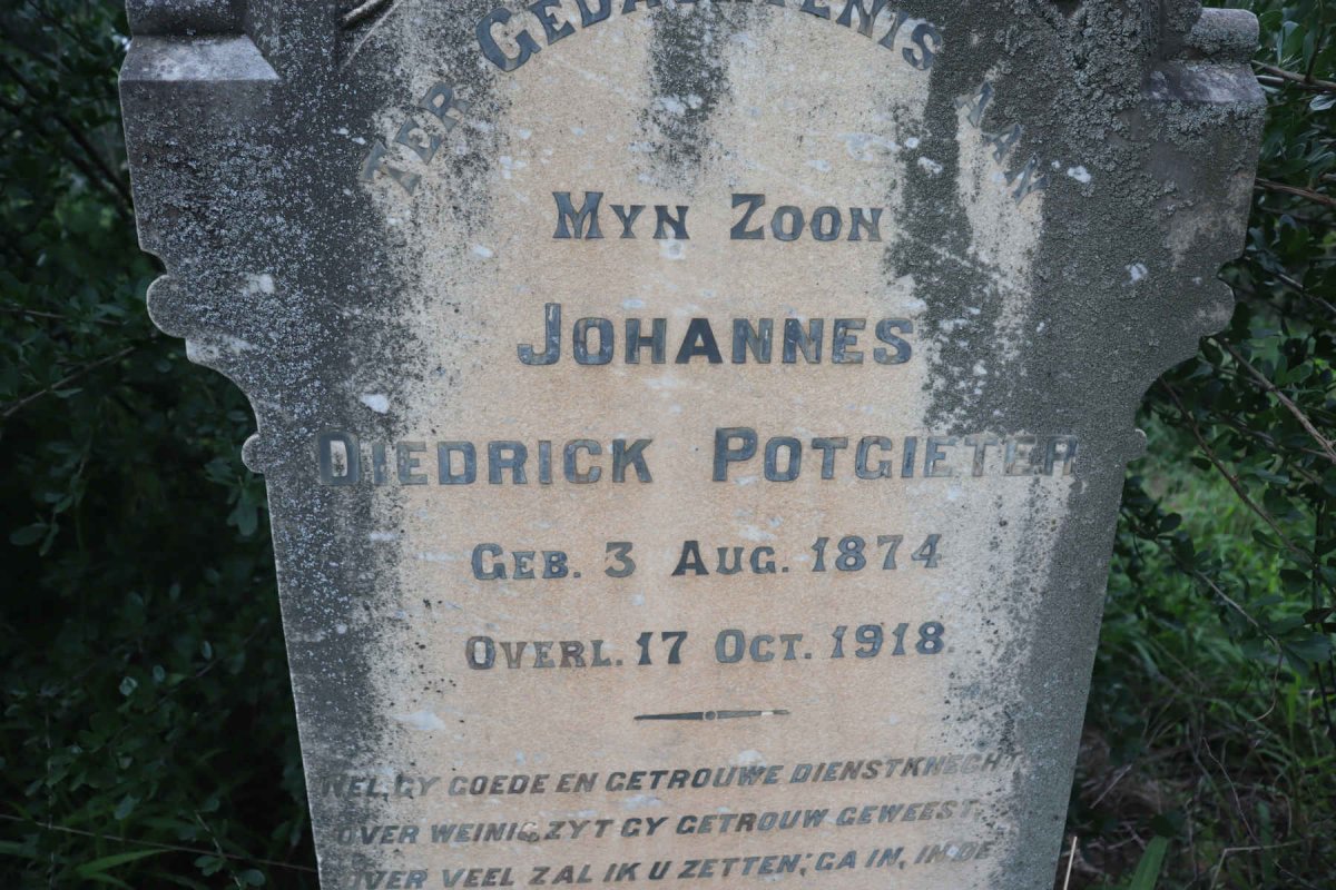 POTGIETER Johannes Diedrick 1874-1918